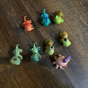 littlest pet shop lot octopus lizards turtles